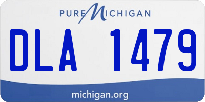MI license plate DLA1479