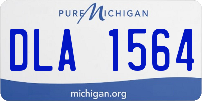 MI license plate DLA1564