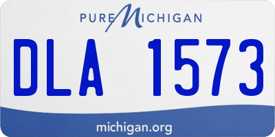 MI license plate DLA1573