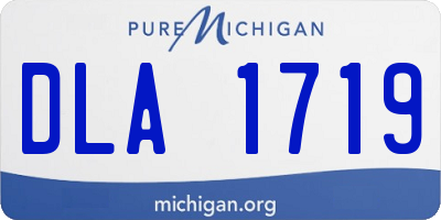 MI license plate DLA1719