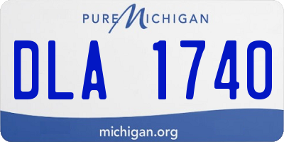 MI license plate DLA1740
