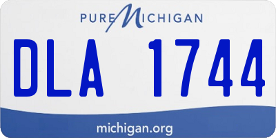 MI license plate DLA1744
