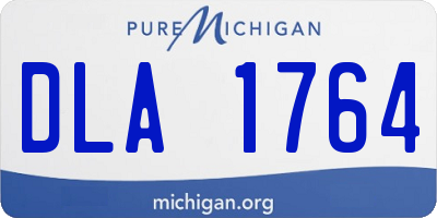 MI license plate DLA1764