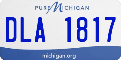 MI license plate DLA1817