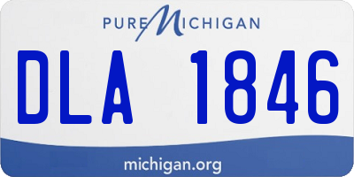 MI license plate DLA1846