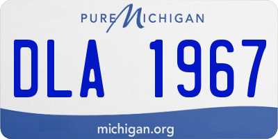 MI license plate DLA1967