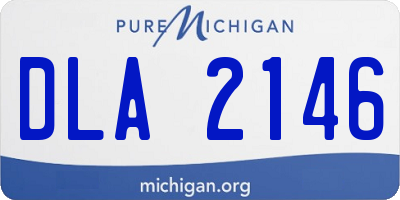 MI license plate DLA2146