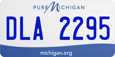 MI license plate DLA2295