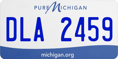 MI license plate DLA2459