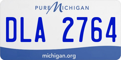 MI license plate DLA2764