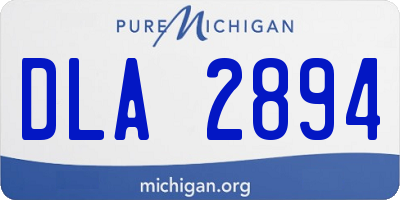 MI license plate DLA2894