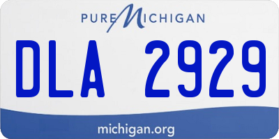 MI license plate DLA2929