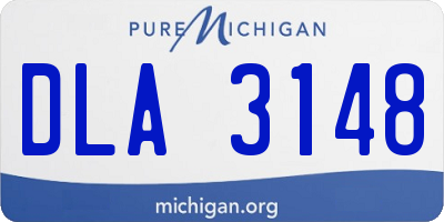 MI license plate DLA3148