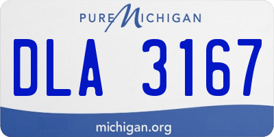 MI license plate DLA3167