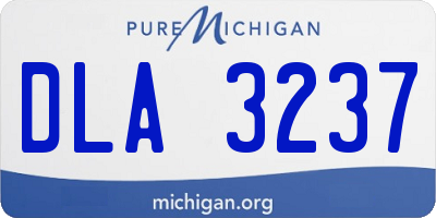 MI license plate DLA3237