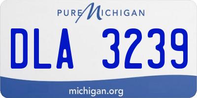 MI license plate DLA3239