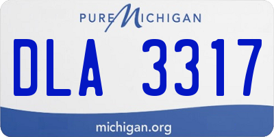MI license plate DLA3317