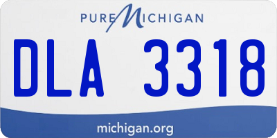 MI license plate DLA3318
