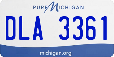 MI license plate DLA3361
