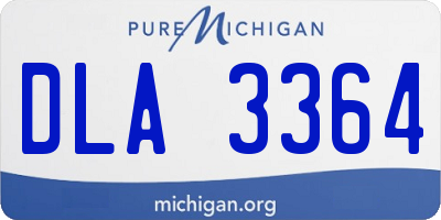 MI license plate DLA3364