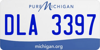 MI license plate DLA3397