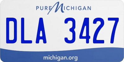 MI license plate DLA3427