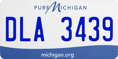 MI license plate DLA3439