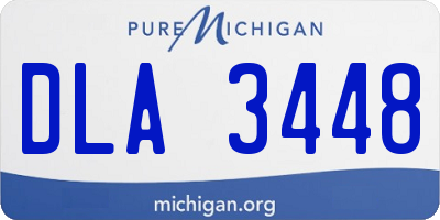 MI license plate DLA3448