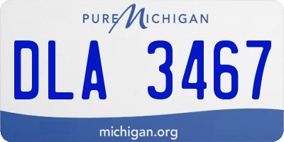 MI license plate DLA3467