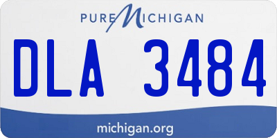 MI license plate DLA3484