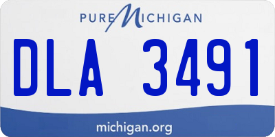 MI license plate DLA3491