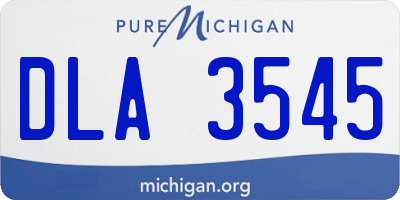 MI license plate DLA3545