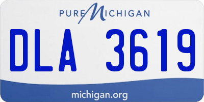 MI license plate DLA3619