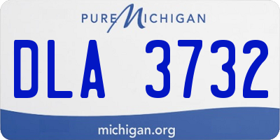 MI license plate DLA3732