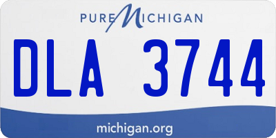 MI license plate DLA3744