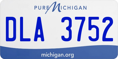 MI license plate DLA3752