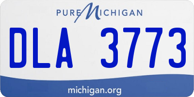 MI license plate DLA3773