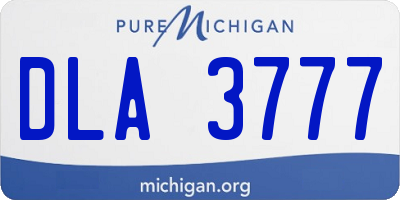 MI license plate DLA3777