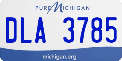 MI license plate DLA3785