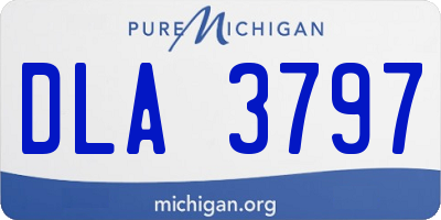 MI license plate DLA3797