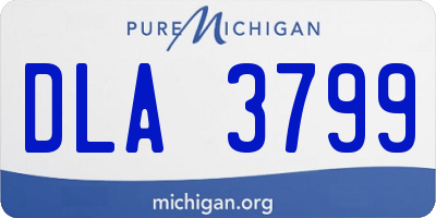MI license plate DLA3799