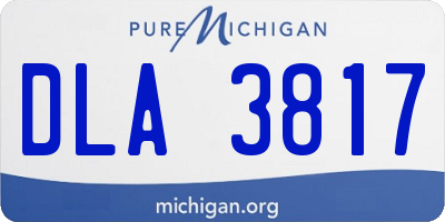 MI license plate DLA3817