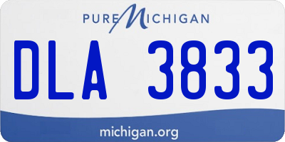 MI license plate DLA3833