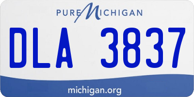 MI license plate DLA3837