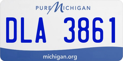 MI license plate DLA3861