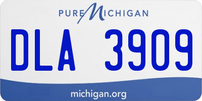 MI license plate DLA3909