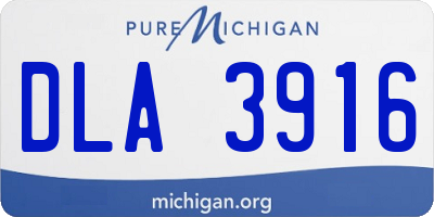 MI license plate DLA3916