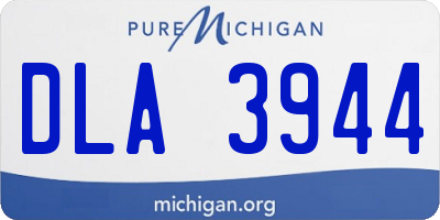 MI license plate DLA3944