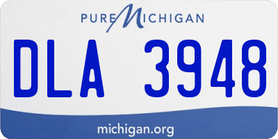 MI license plate DLA3948