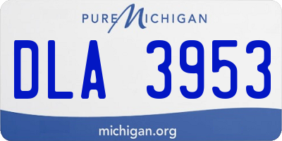 MI license plate DLA3953